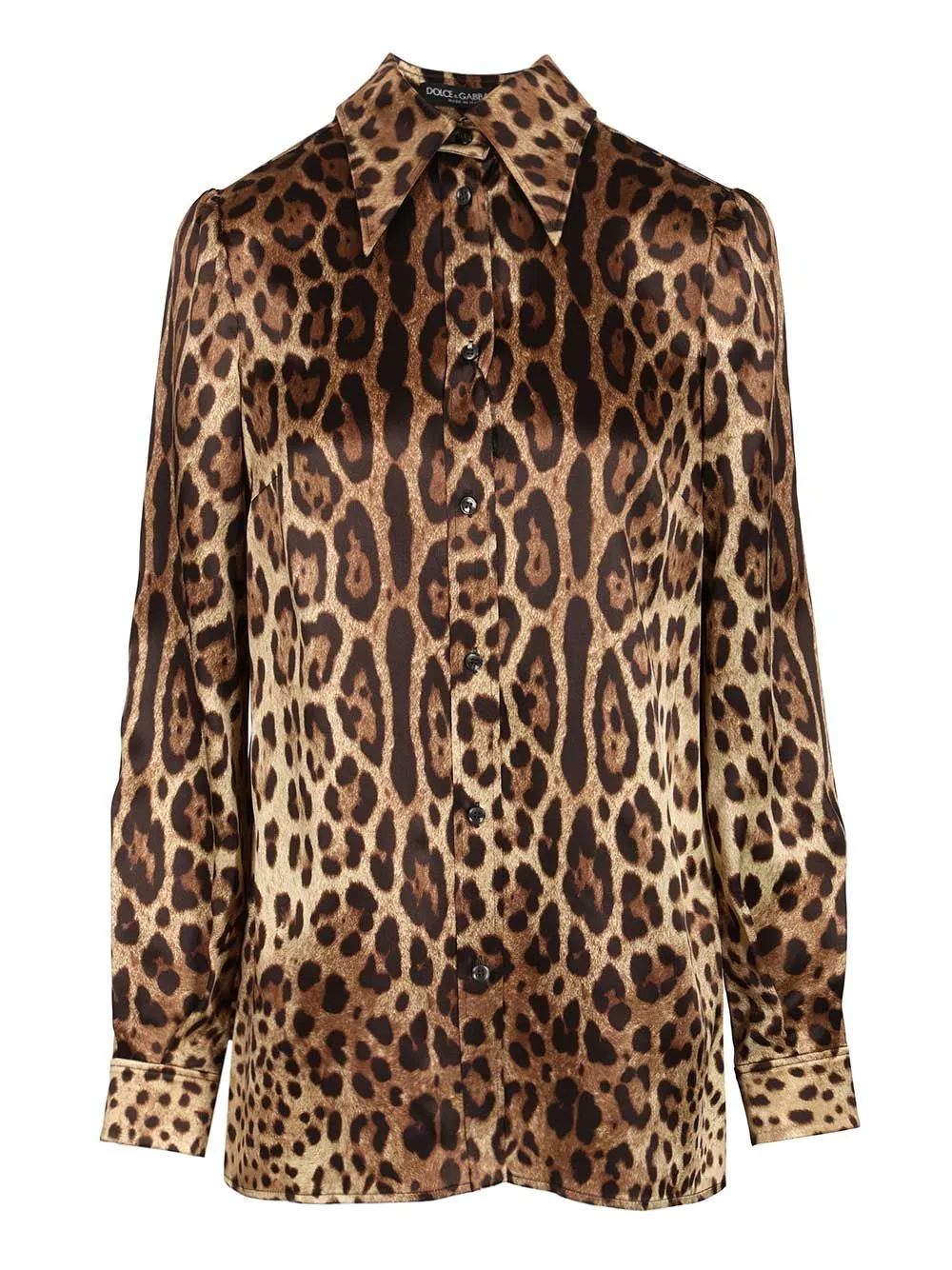 Leopard Print Satin Shirt Shirts Animalier sold by Wanan Luxury