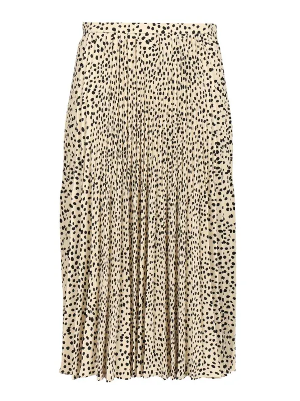 Pleated Midi Skirt Skirts Multicolor made by MaxMara