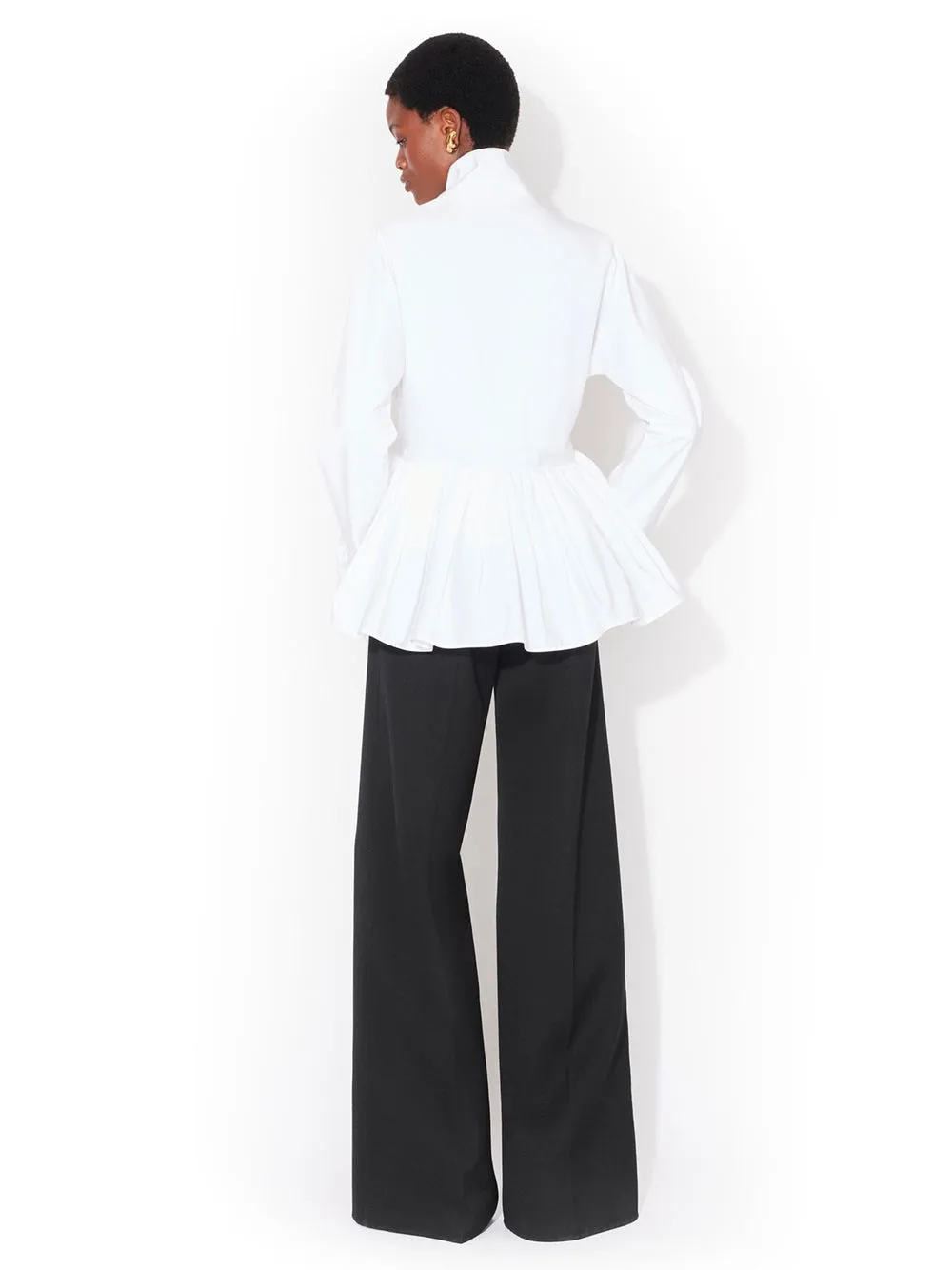 Cotton Poplin Peplum Jacket sold by Wanan Luxury product image thumbnail 4