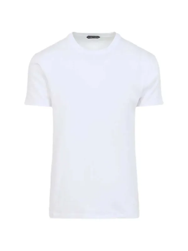 Crew-Neck, Short-Sleeved T-Shirt sold by Wanan Luxury