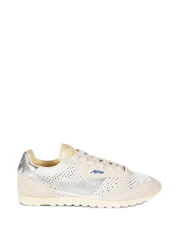 Perforated Lace-Up Sneakers made by Autry