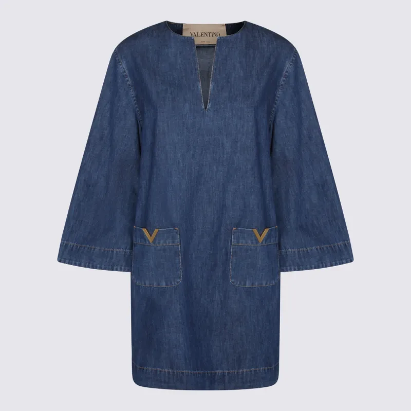 Dresses Medium Blue sold by Wanan Luxury