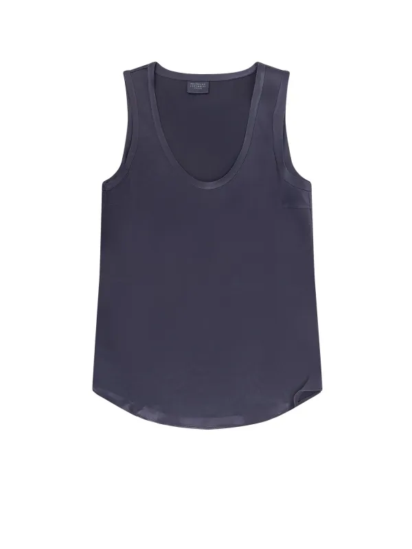 Stretch Silk Tank Top sold by Wanan Luxury