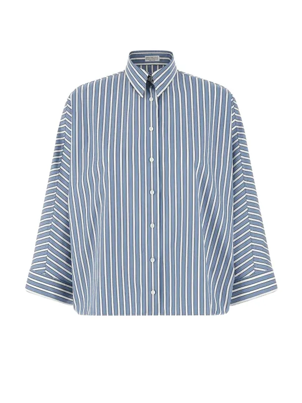Striped Cotton Shirt sold by Wanan Luxury