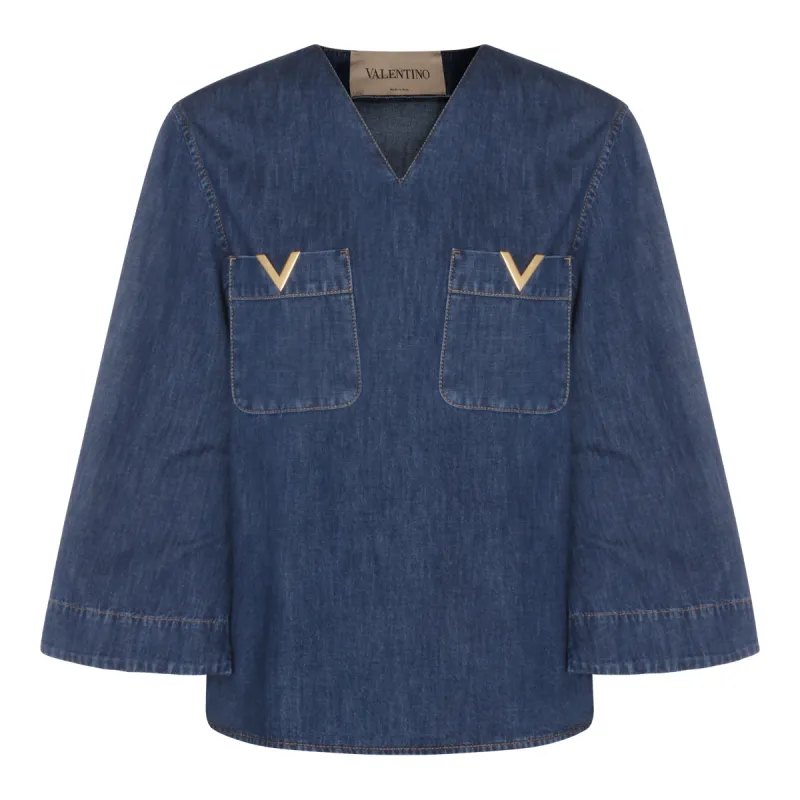 Top Medium Blue made by Valentino