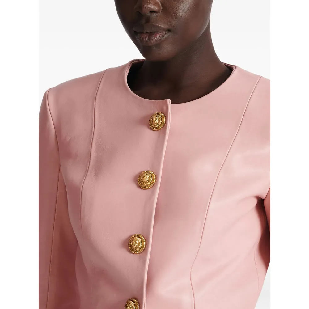 Leather Outerwears Pink sold by Wanan Luxury product image thumbnail 2
