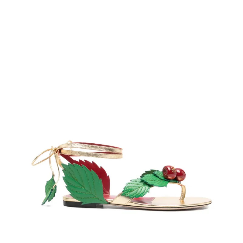Shoes Gold, Green made by Valentino Garavani