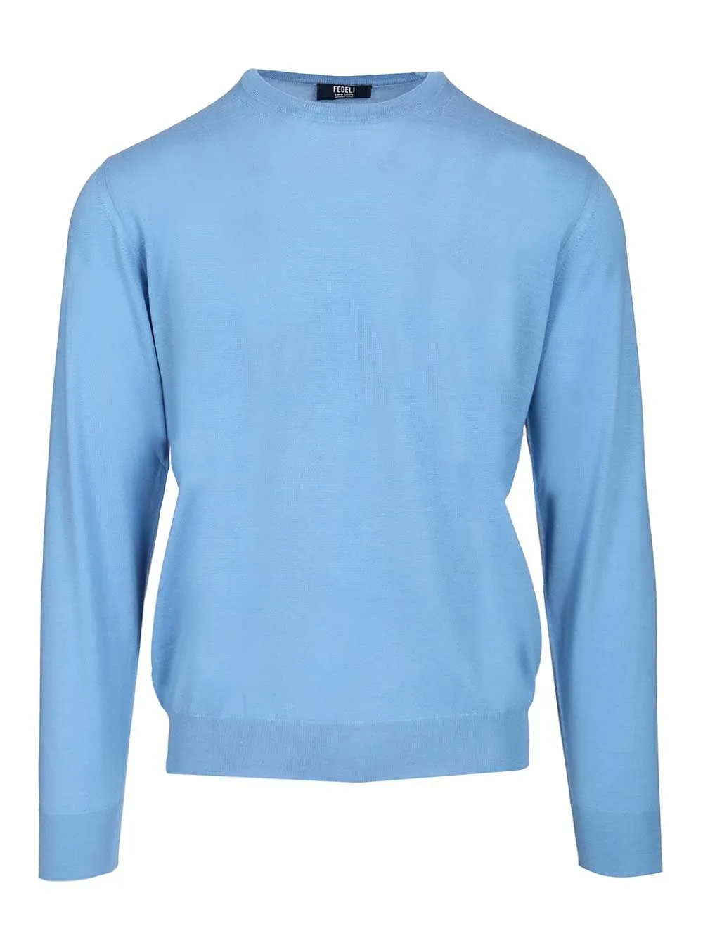 Long-Sleeved Sweater Knitwear Light Blue sold by Wanan Luxury