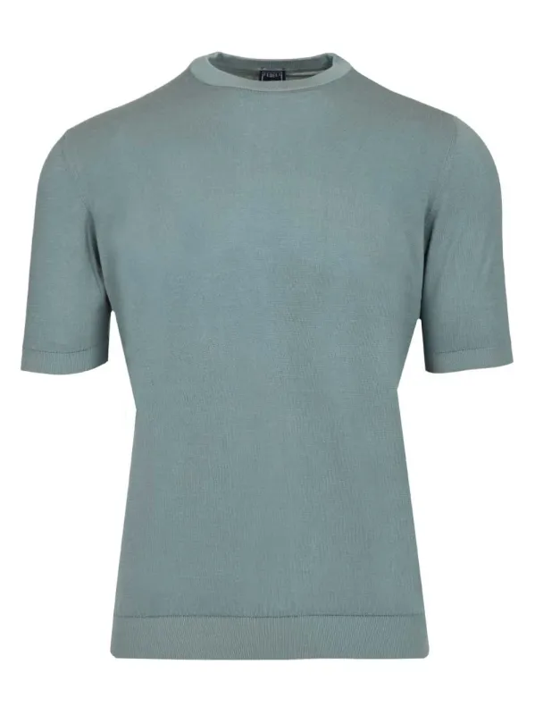 Crew Neck T-Shirt Knitwear Green sold by Wanan Luxury