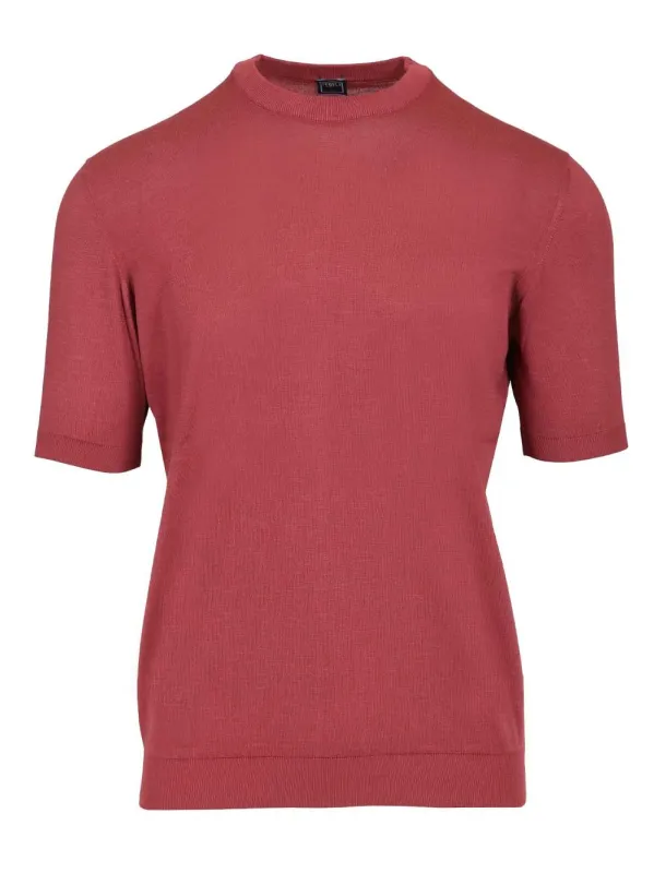 Crew Neck T-Shirt Knitwear Bordeaux sold by Wanan Luxury
