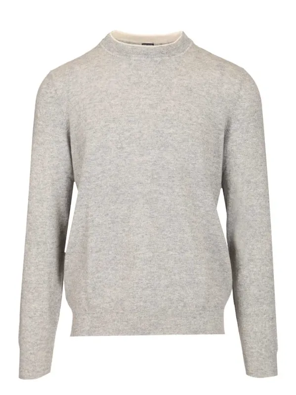 Long-Sleeved Sweatshirt Knitwear Grey made by Fedeli
