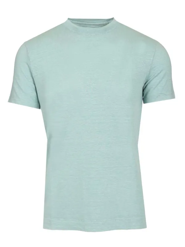 Crew Neck T-Shirt Light Blue sold by Wanan Luxury