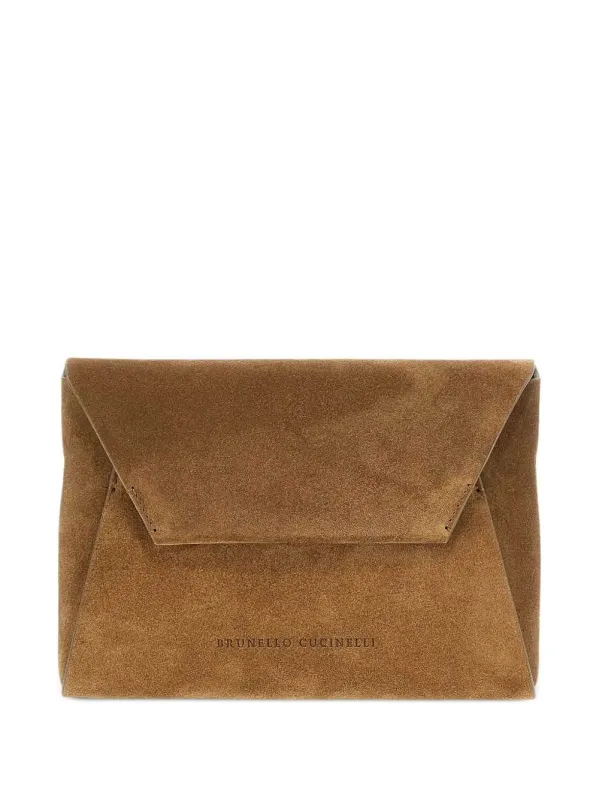 Suede Clutch With Jewel Decoration sold by Wanan Luxury