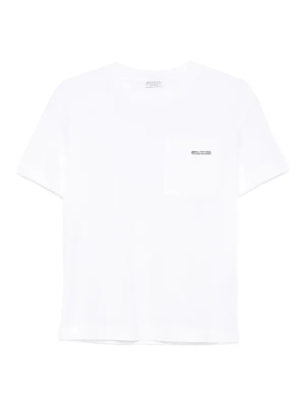 Cotton Jersey T-Shirt With Shiny Tab sold by Wanan Luxury
