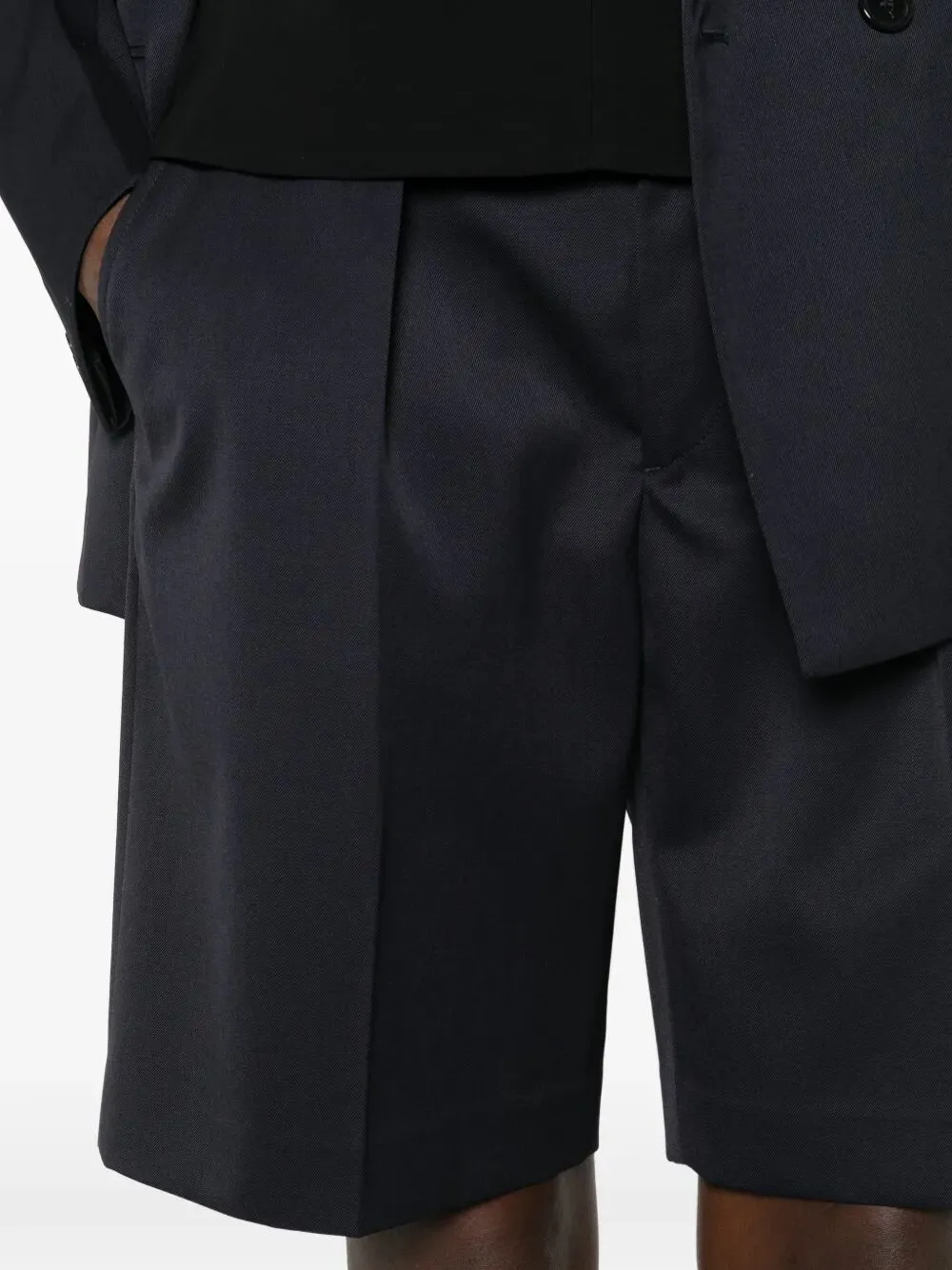 Elasticated Back Waistband Wool Blend Tailored Shorts sold by Wanan Luxury product image thumbnail 5