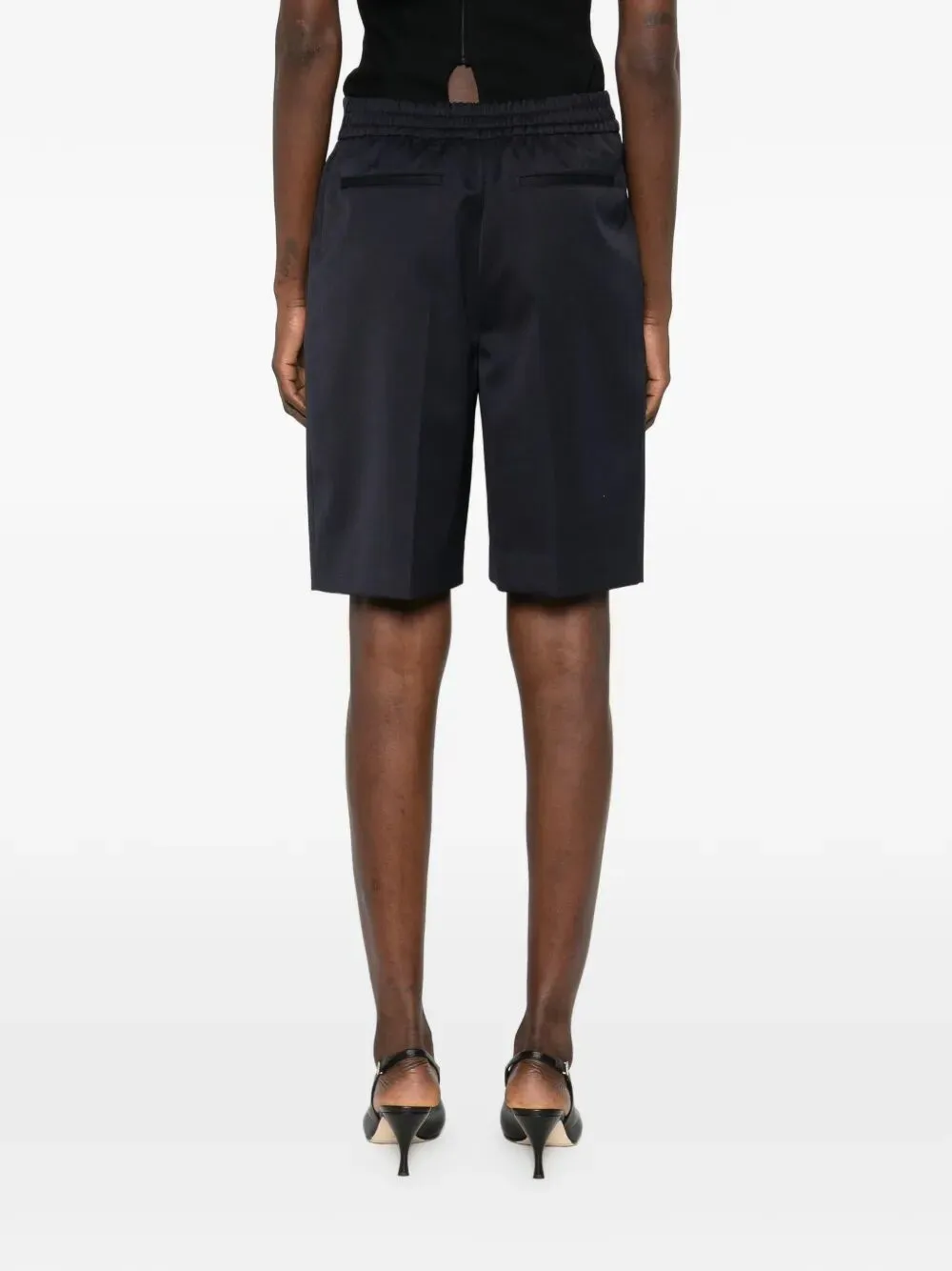 Elasticated Back Waistband Wool Blend Tailored Shorts sold by Wanan Luxury product image thumbnail 3