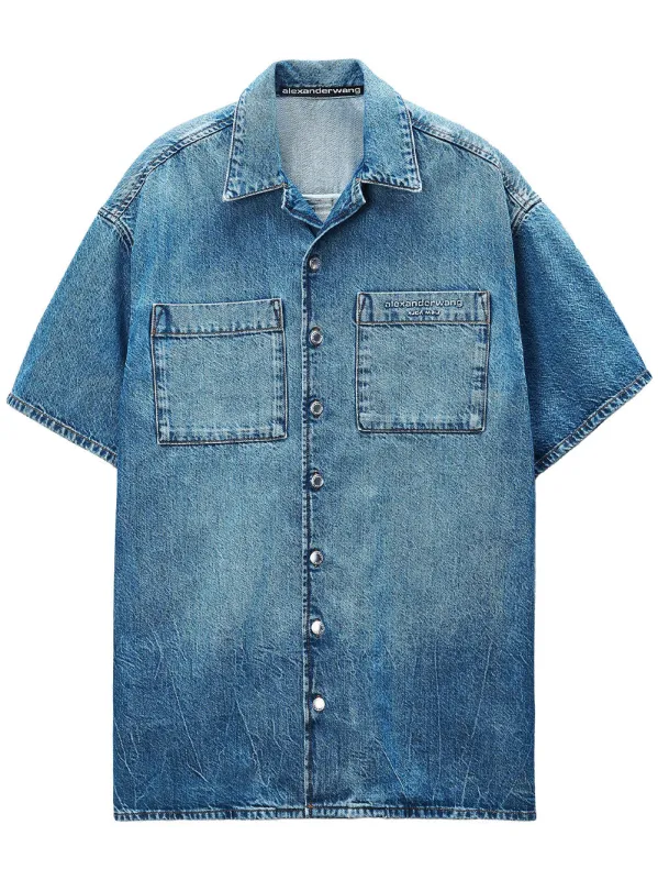 Boxy Denim Shirt Dress made by Alexander Wang