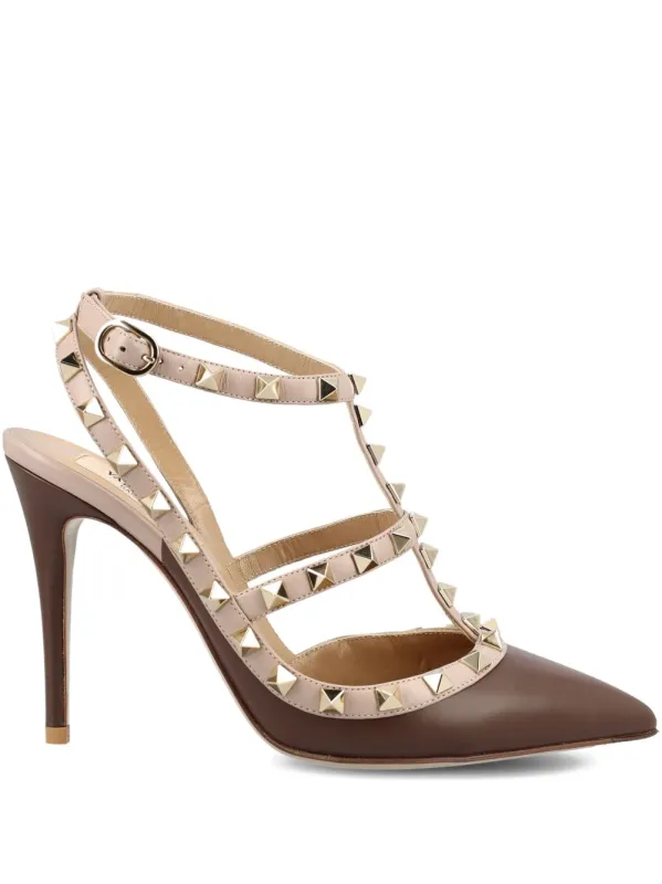 Rockstud Leather Pumps sold by Wanan Luxury