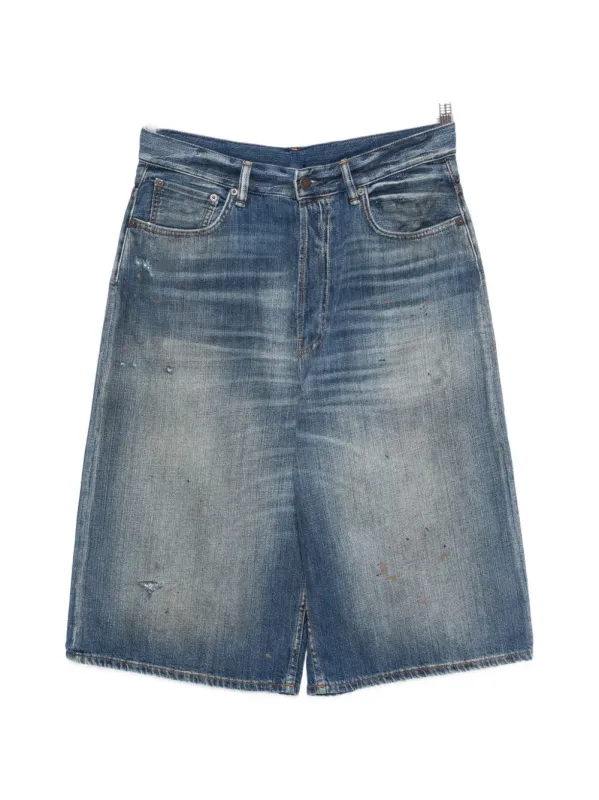 Denim Cotton Shorts sold by Wanan Luxury
