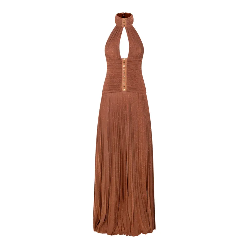 Dresses Brown made by Wanan Luxury