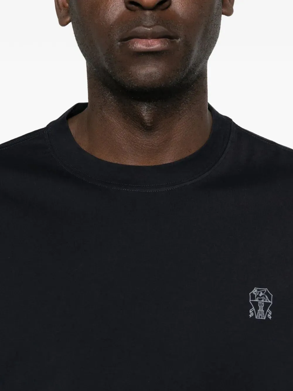 Cotton Jersey Crew Neck T-Shirt With Logo sold by Wanan Luxury product image thumbnail 5