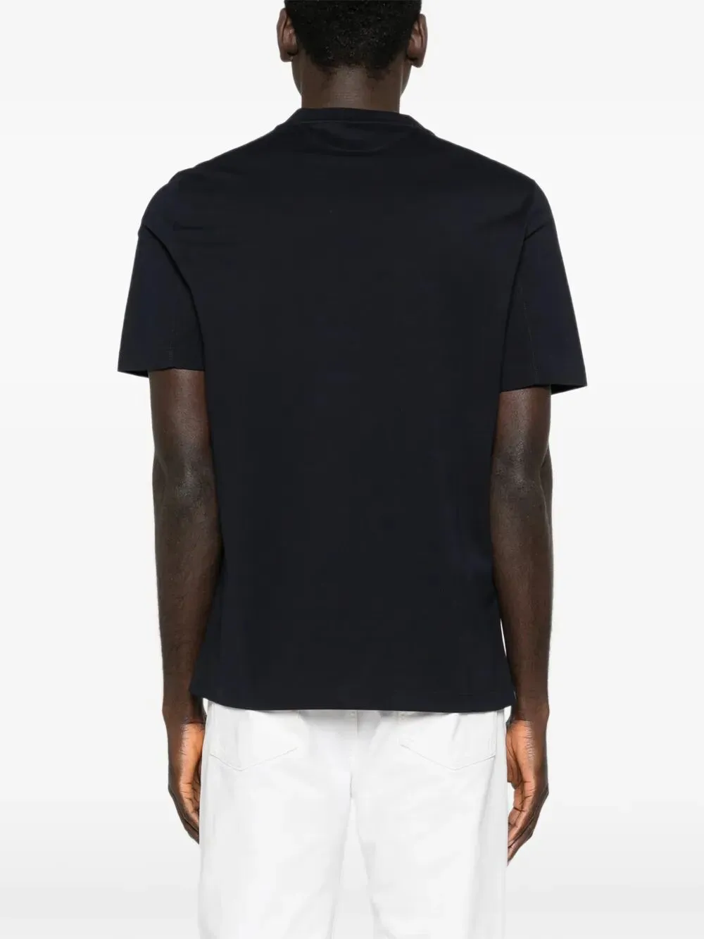 Cotton Jersey Crew Neck T-Shirt With Logo sold by Wanan Luxury product image thumbnail 3