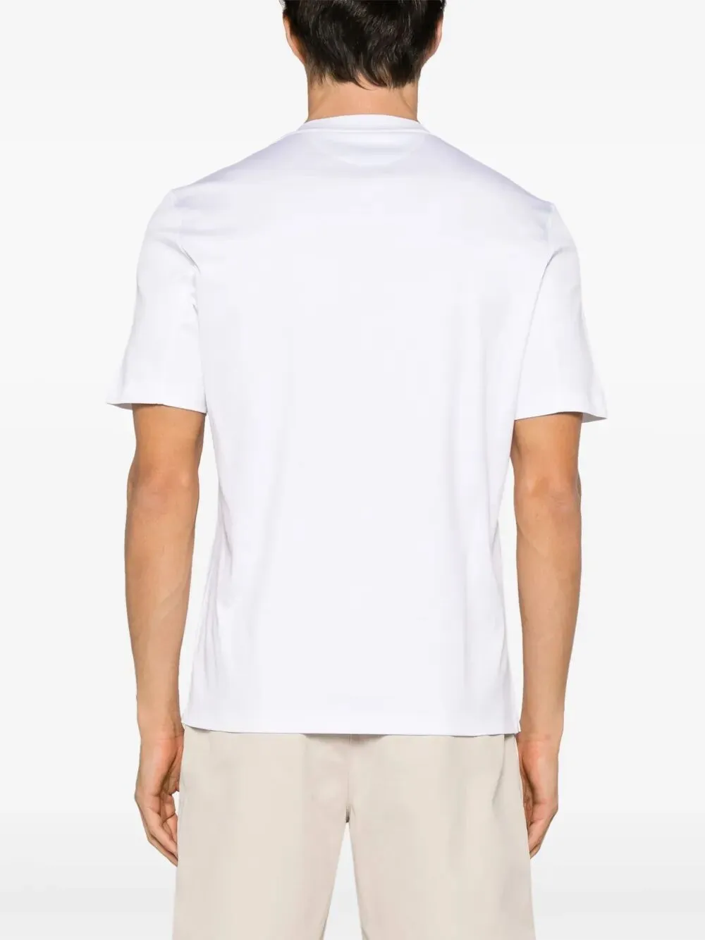 Cotton Jersey Crew Neck T-Shirt With Logo sold by Wanan Luxury product image thumbnail 3