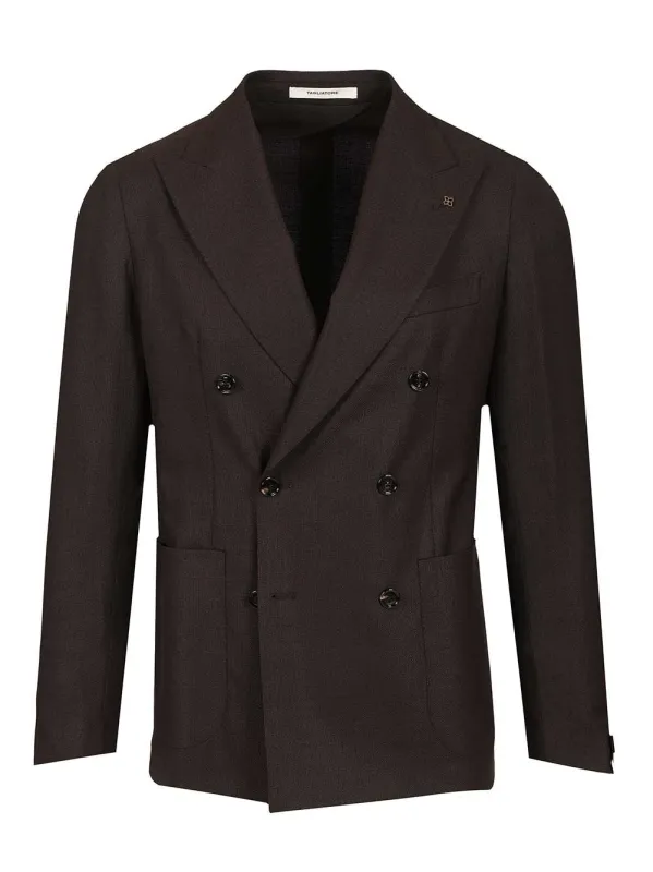 Double-Breasted Blazer Jackets Brown sold by Wanan Luxury