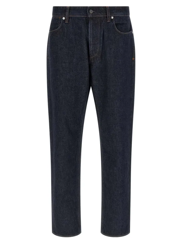 Indigo Denim Jeans Blue sold by Wanan Luxury