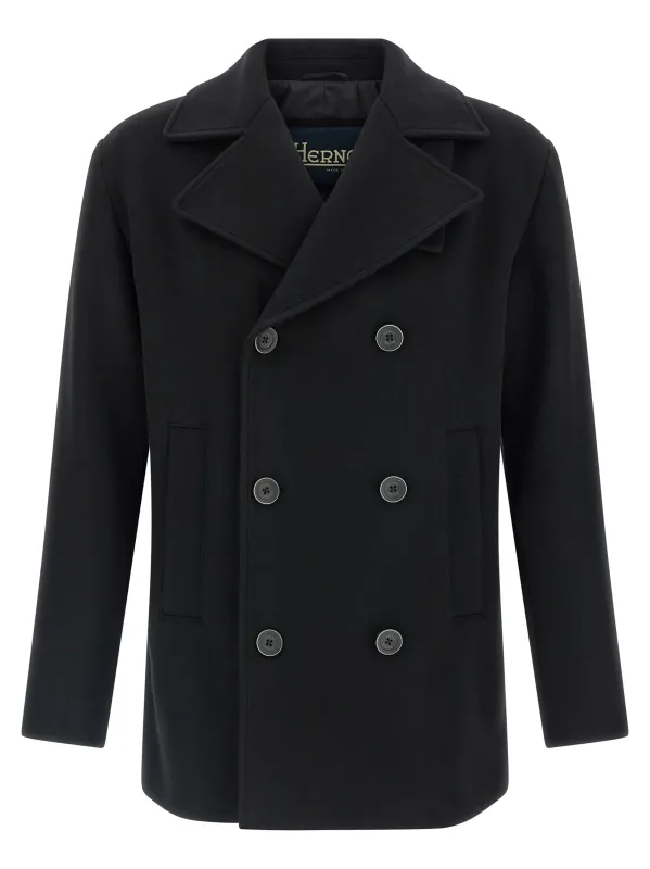Wool Coat Coats And Trench Coats Black made by Wanan Luxury