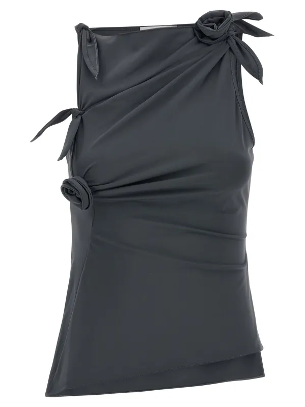 Asymmetric Flower Tops Gray made by Coperni Paris