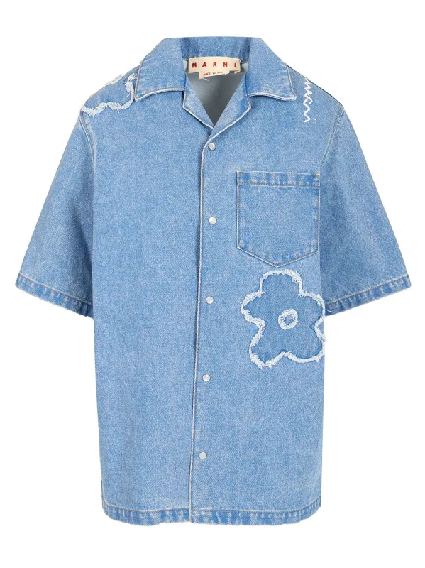 Denim Shirt Shirts Light Blue sold by Wanan Luxury