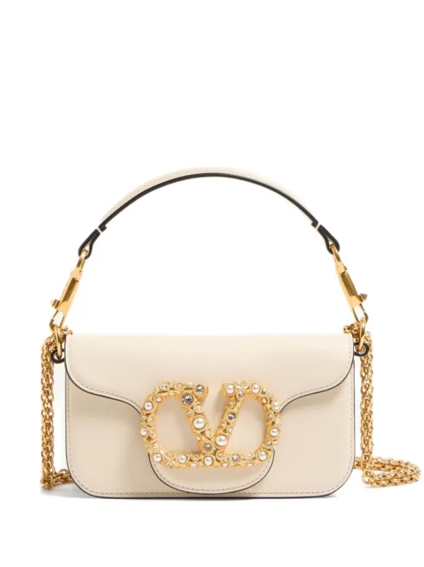 Locò Small Leather Shoulder Bag With Jewel sold by Wanan Luxury