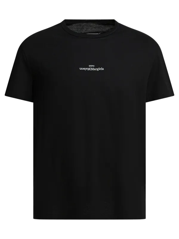 Short-Sleeved T-Shirt With Logo T-Shirts Black sold by Wanan Luxury