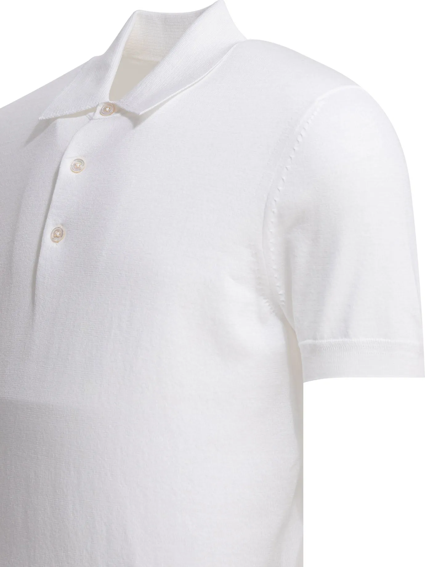 Cotton Knit Polo Shirt Polo Shirts White sold by Wanan Luxury product image thumbnail 4