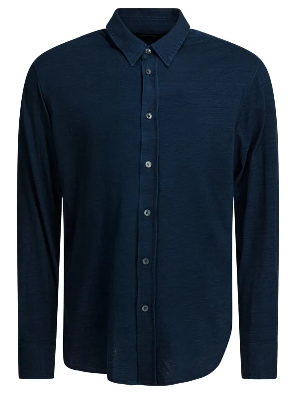 Cotton Shirt Shirts Blue sold by Wanan Luxury
