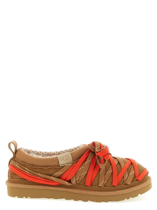 Tasman Lace Flat Shoes Brown sold by Wanan Luxury