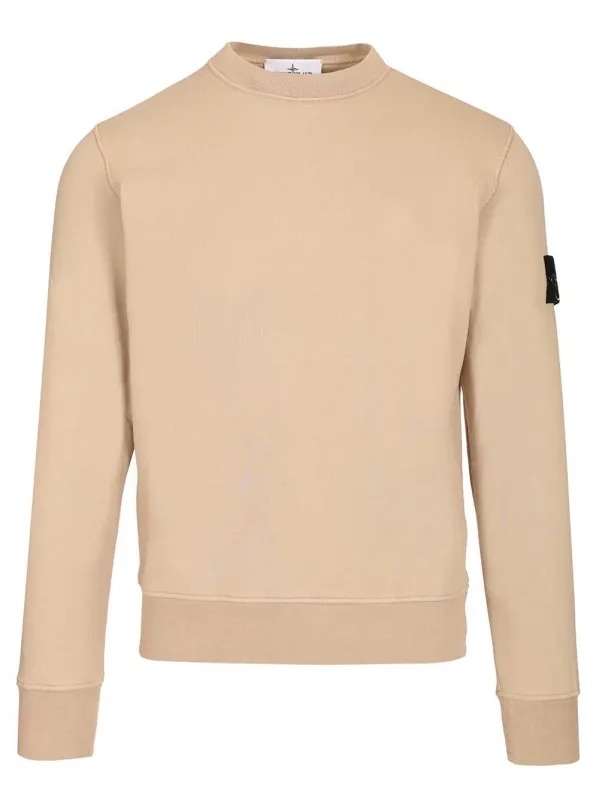 Organic Cotton Sweatshirt Sweatshirts Beige sold by Wanan Luxury