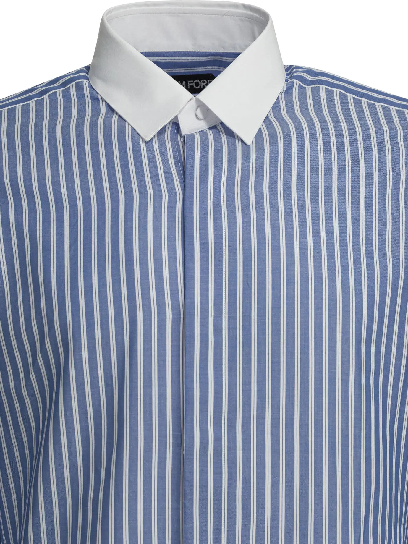 Wide Stripe Shirts Light Blue sold by Wanan Luxury product image thumbnail 3