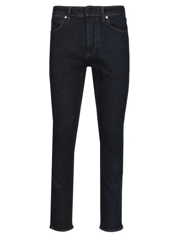 Trousers Stretch Indigo Denim - Rinsed Blue Rinse Jeans Blue sold by Wanan Luxury