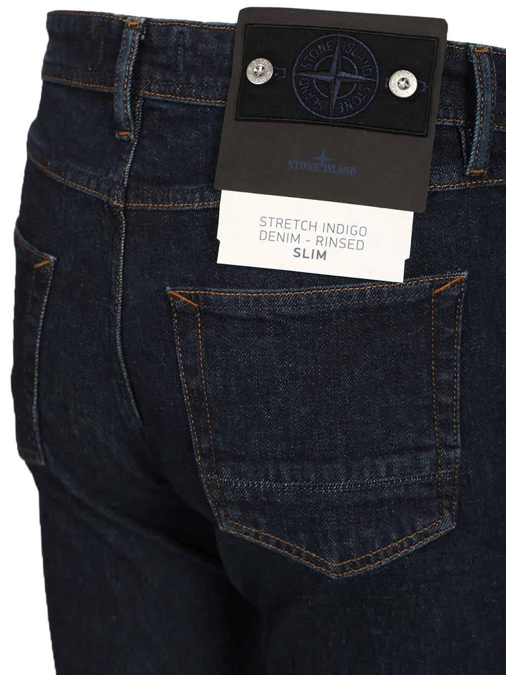 Trousers Stretch Indigo Denim - Rinsed Blue Rinse Jeans Blue sold by Wanan Luxury product image thumbnail 5
