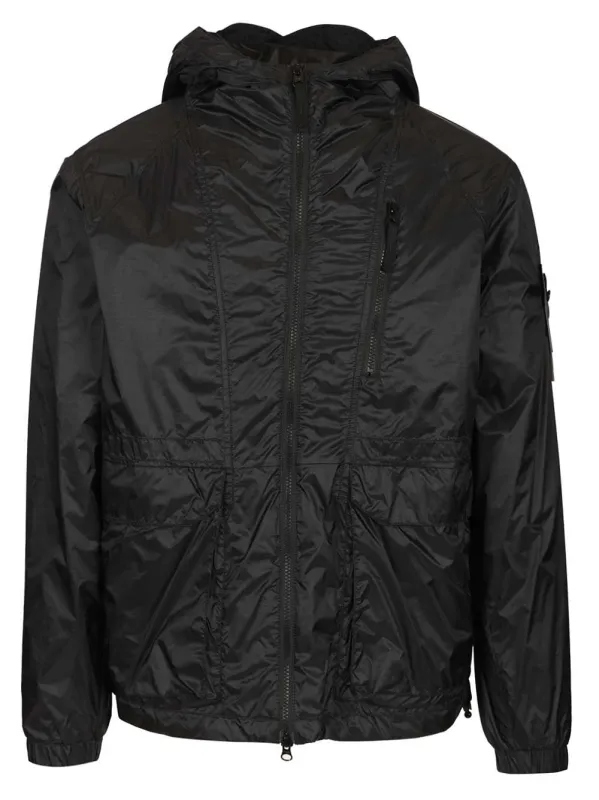 Ripstop Nylon Hooded Jacket Jackets Blue sold by Wanan Luxury