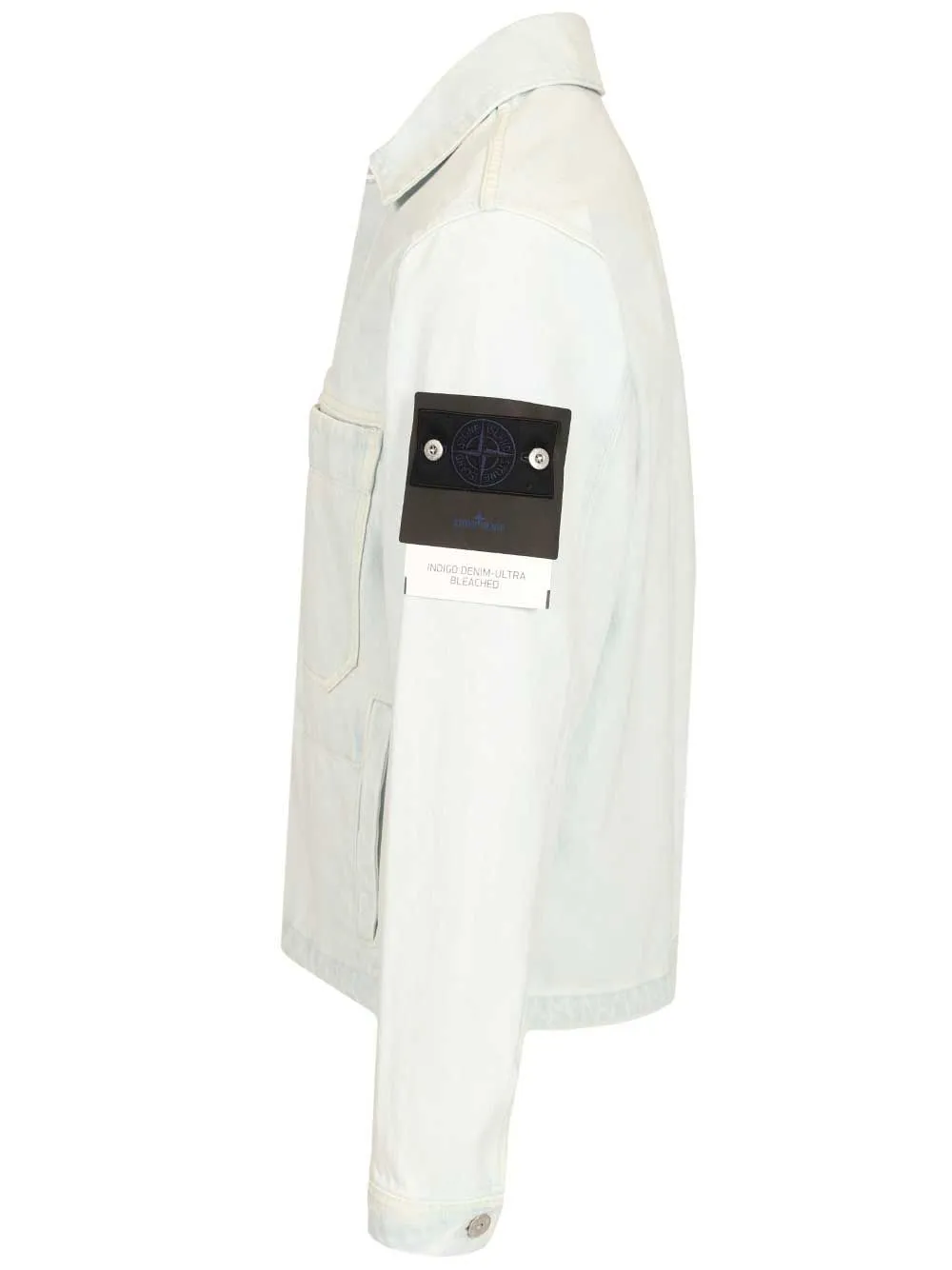 Biker Jacket Indigo Denim-Ultra Bleached Blue Extra Bleach Jackets Blue sold by Wanan Luxury product image thumbnail 3