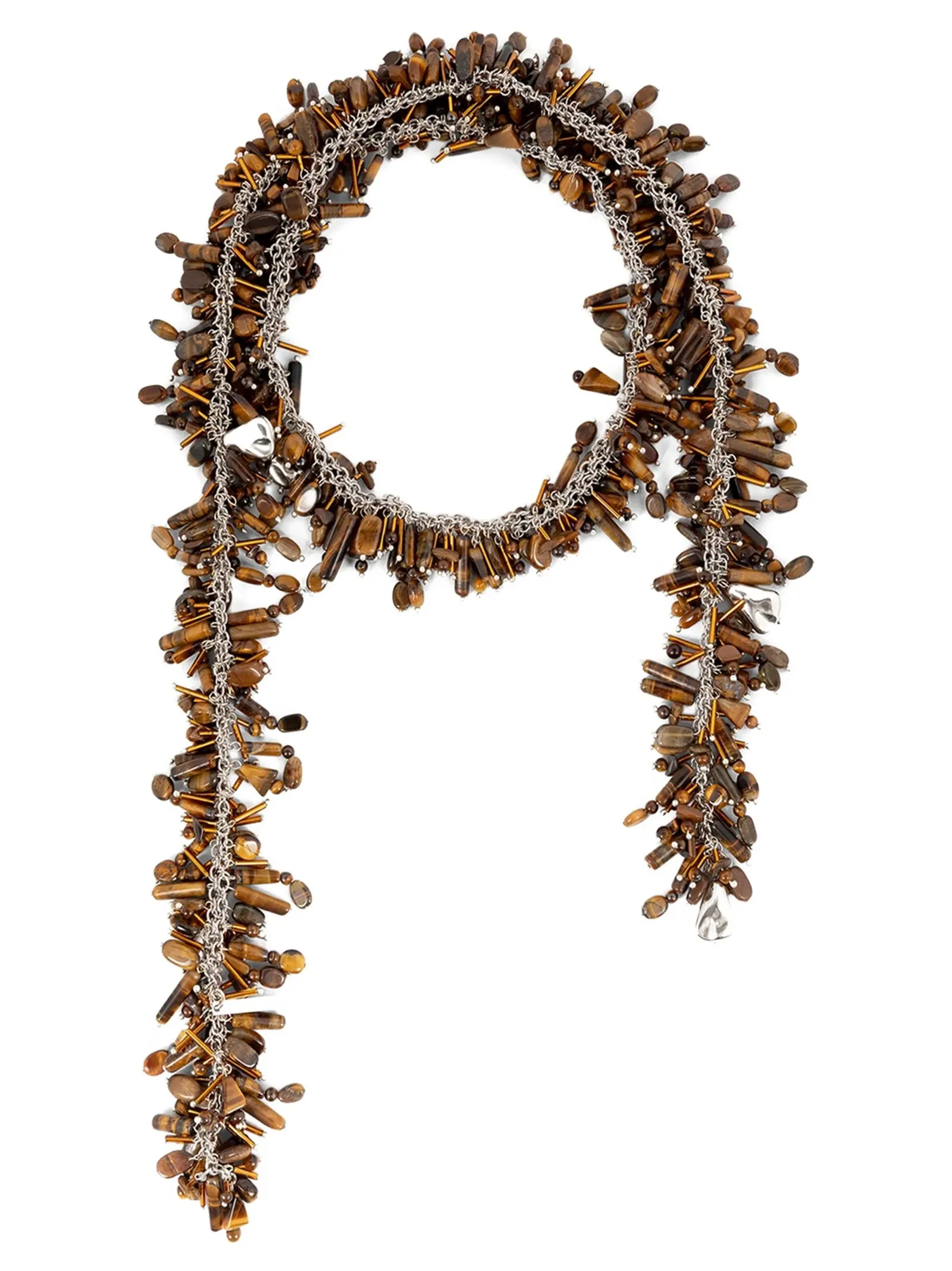 Embroidered Scarf Jewelry Brown sold by Wanan Luxury