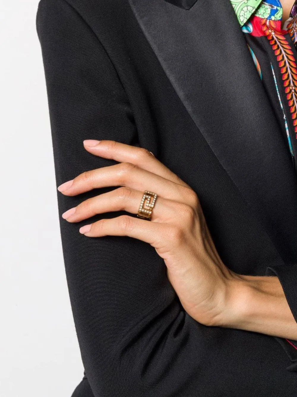 Ring With Greek Key And Crystals sold by Wanan Luxury product image thumbnail 2