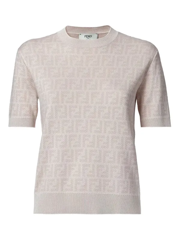 Ff Wool And Silk Short-Sleeved Jumper sold by Wanan Luxury