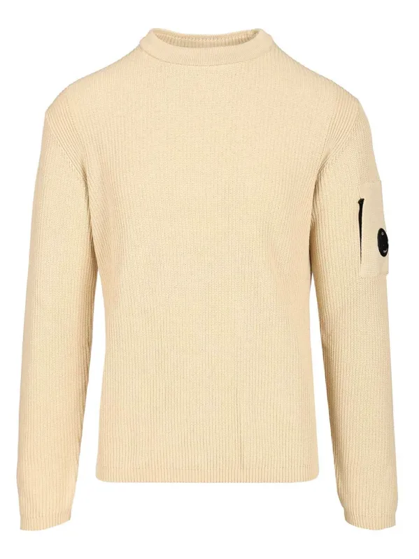 Cotton Ribbed Sweater Sweatshirts Beige sold by Wanan Luxury
