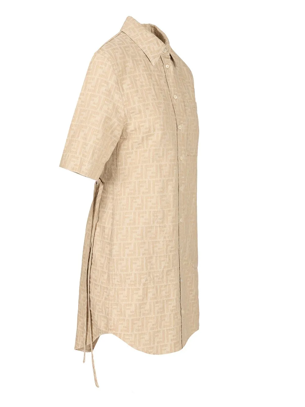 Ff Chambray Dress Dresses Beige sold by Wanan Luxury product image thumbnail 3