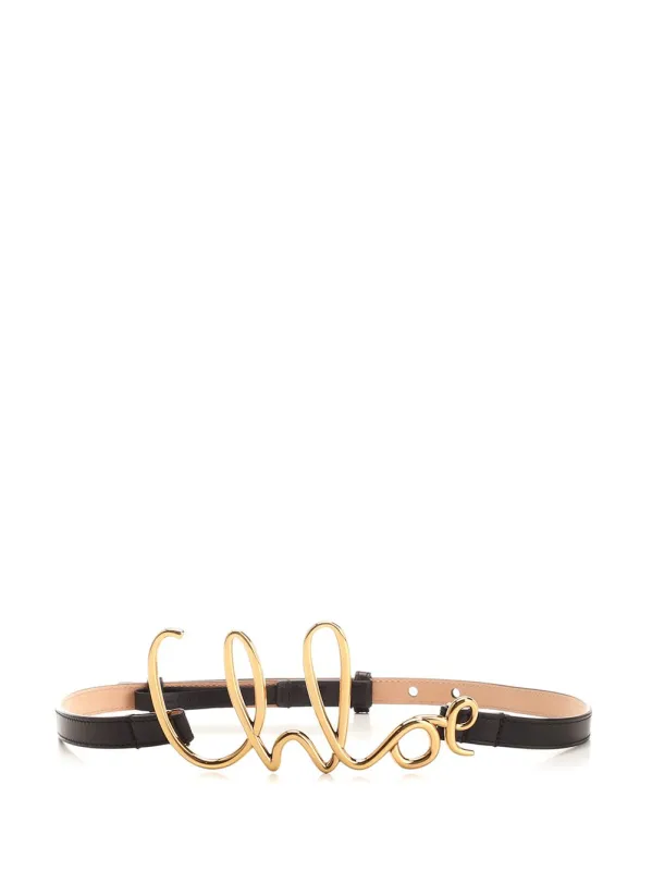 Chloé Iconic Small Belt Belts Black sold by Wanan Luxury