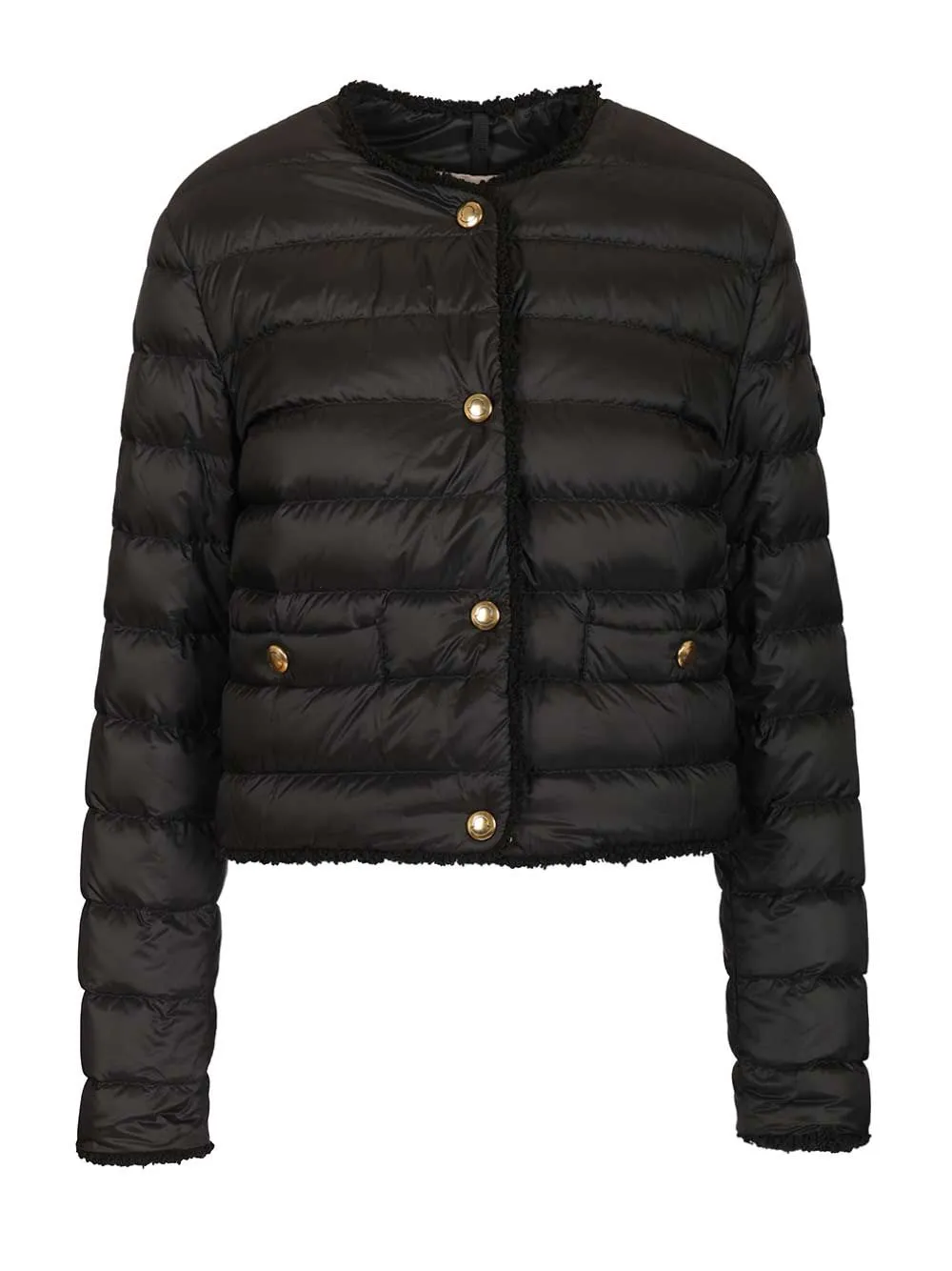 Fleurs Short Down Jacket Coats Black sold by Wanan Luxury